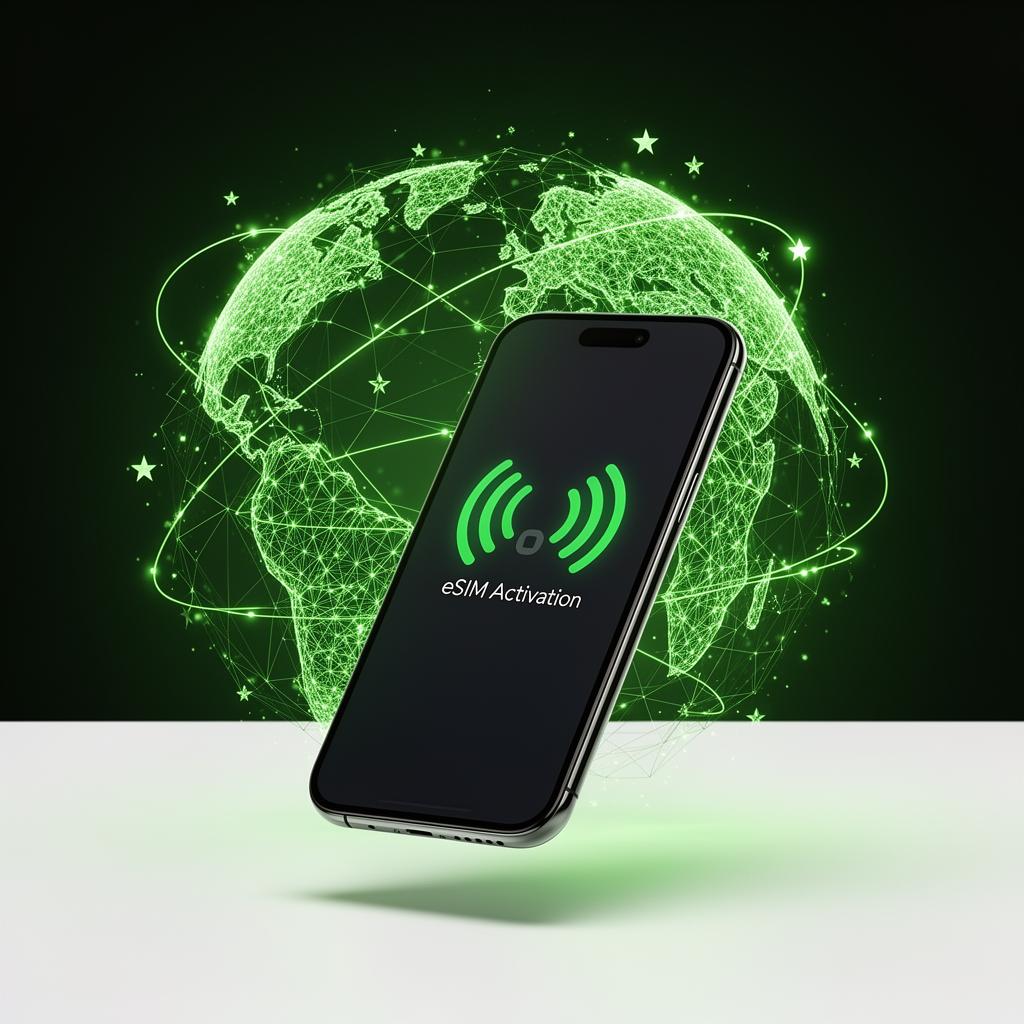 HORNO eSIM activation on smartphone with global connectivity